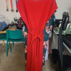 Red jumpsuit